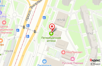 Петербургские аптеки в Санкт-Петербурге на карте