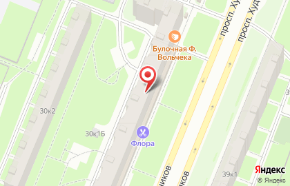 Булочные Ф. Вольчека на проспекте Художников на карте