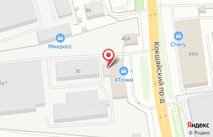 Шинный сервис в Кокшайском проезде на карте