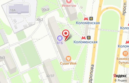 Ремонтная мастерская в ЮАО на проспекте Андропова на карте