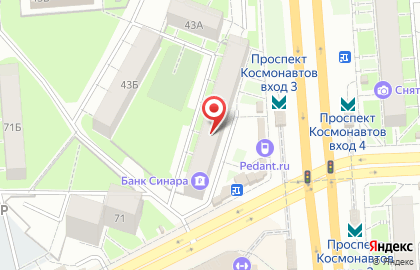  Ортопедический салон ОРТЕКА Проспект Космонавтов на карте