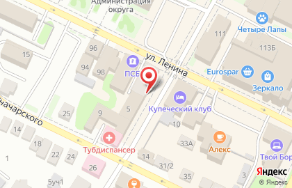 Бюро технической инвентаризации на улице Ленина на карте
