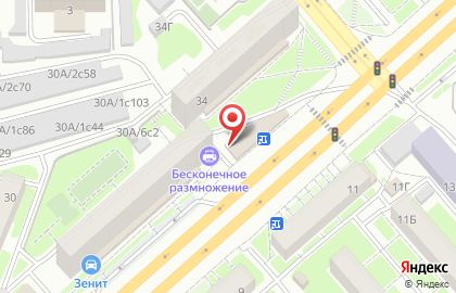 Мини-маркет Люкс на улице Партизана Железняка на карте
