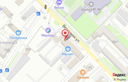 Киберспортивный клуб CyberX на Весенней улице на карте