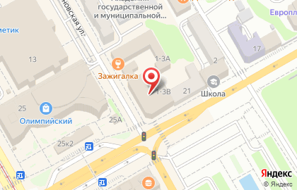 Магазин 220 Вольт на Сосновской улице на карте
