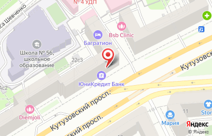 ЮниКредит Банк, ЗАО на Киевской на карте