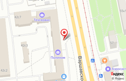 Туристическое агентство TUI на Варшавском шоссе на карте