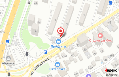 Продуктовый магазин в Сочи на карте