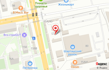 Киоск по продаже кондитерских изделий в Октябрьском районе на карте