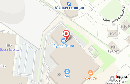 Супермаркет Лента на метро ВДНХ на карте
