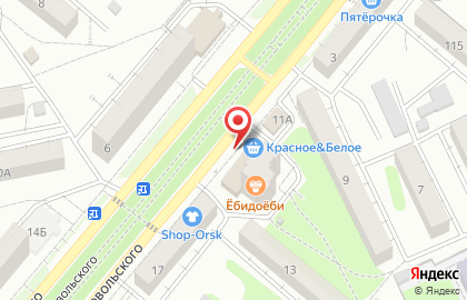 Супермаркет Пятёрочка на улице Добровольского на карте
