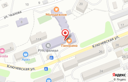 Кафе Панорама в Петропавловске-Камчатском на карте