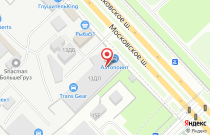 Автосервис Trans Gear на Московском шоссе на карте