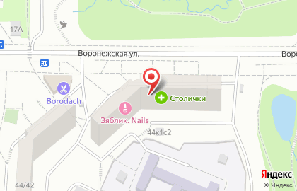 Мини-маркет в Южном Орехово-Борисово на карте