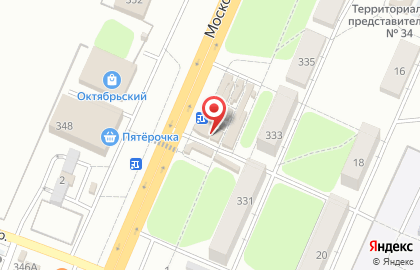 Пресс-маркет Союзпечать на Московской улице на карте