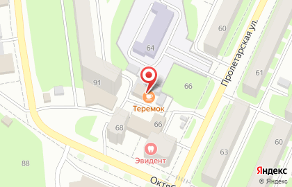 Кафе Теремок на Октябрьской улице на карте