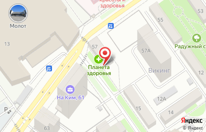 Продуктовый магазин в Перми на карте
