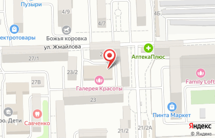 Сеть продуктовых супермаркетов Ассорти на улице Жмайлова на карте