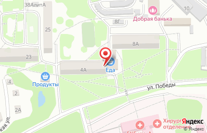 Магазин-кулинария Еда в Краснофлотском районе на карте