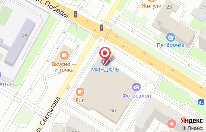 Магазин бытовой техники и электроники Позитроника в Новокуйбышевске на карте
