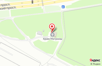 Храм святой блаженной старицы Матроны Московской на карте