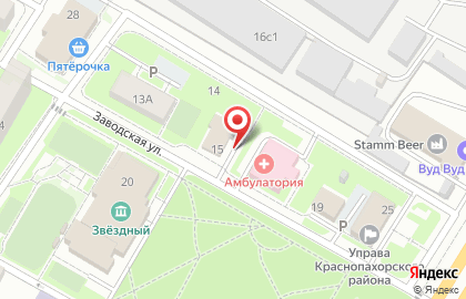 Участковый пункт полиции, микрорайон Красная Пахра на карте