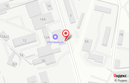 Торгово-производственная фирма Ингениум на Инженерной улице на карте