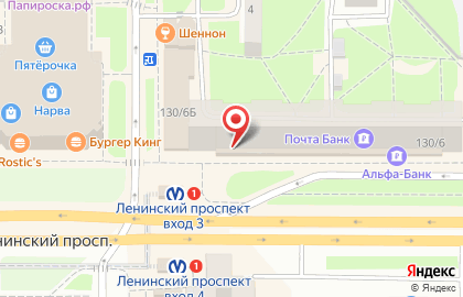 Салон ювелирных изделий Невский ювелир на Ленинском проспекте на карте