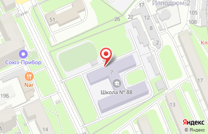 Детская футбольная школа A-Z club на Ботанической улице на карте