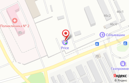 Автосервис Прайс в Ленинском районе на карте