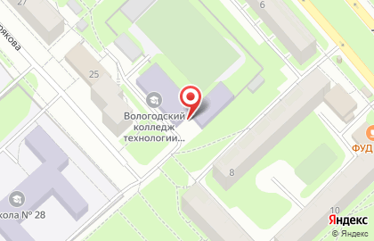 Вологодский технический колледж в Вологде на карте