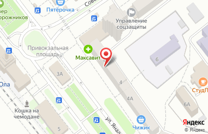 Фирменный магазин Акашево на улице Яналова, 4 на карте