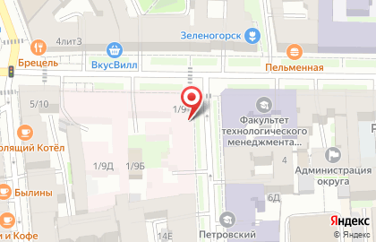 sushi WOK на Моховой улице на карте