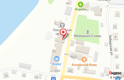 Магазин тканей в Горно-Алтайске на карте
