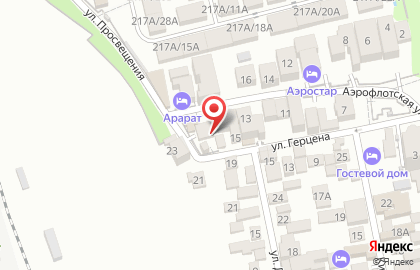 Авиатор на Аэрофлотской улице на карте