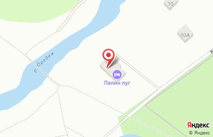 Гостиница Лялин луг на карте