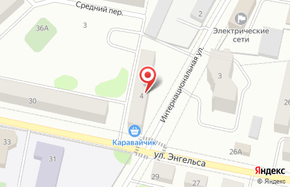 Продуктовый магазин Каравайчик на карте
