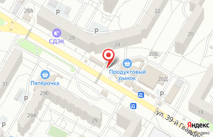 Магазин хлебобулочных изделий в Краснооктябрьском районе на карте