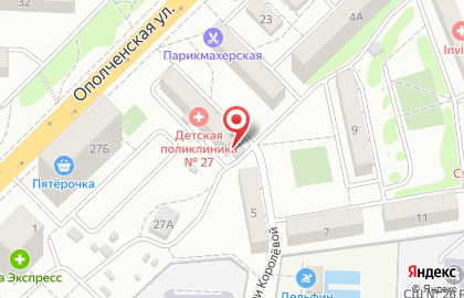 Детская поликлиника №3 в Волгограде на карте