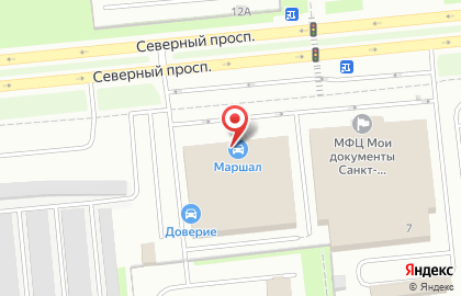 Магазин автоэлектроники и средств радиосвязи Радиус-Авто на Северном проспекте на карте