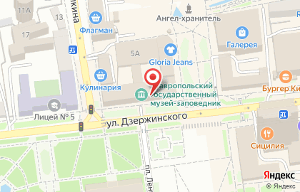 Пивкафедра на улице Дзержинского на карте