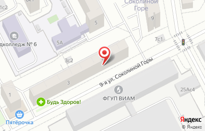 Супермаркет Магнит в Москве на карте