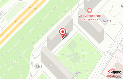 Территориальный центр социального обслуживания Проспект Вернадского на улице Раменки, 8 к 2 на карте