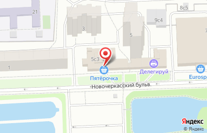 Супермаркет Пятёрочка в Москве на карте