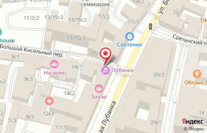 Информационно-консультационный центр Департамента культуры г. Москвы на Сретенском бульваре на карте
