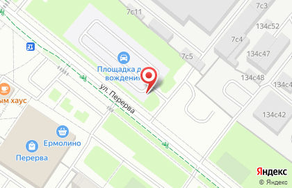 Автостоянка Мгса на улице Перерва на карте