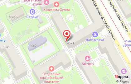 Автошкола Наставник на Новочеркасском проспекте на карте
