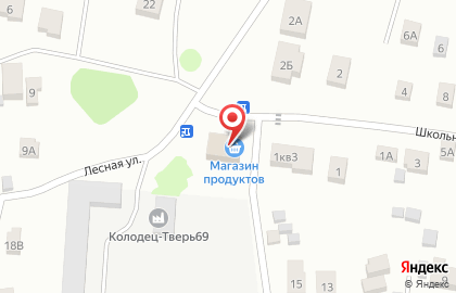 Продуктовый магазин в Твери на карте