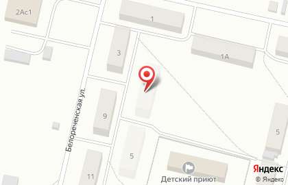Участковый пункт полиции на Белореченской улице на карте