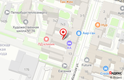 Компания Ленсервис в Фрунзенском районе на карте